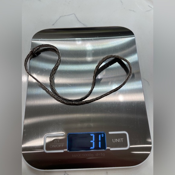 Vintage herringbone V Italy 925 necklace - Picture 3 of 8